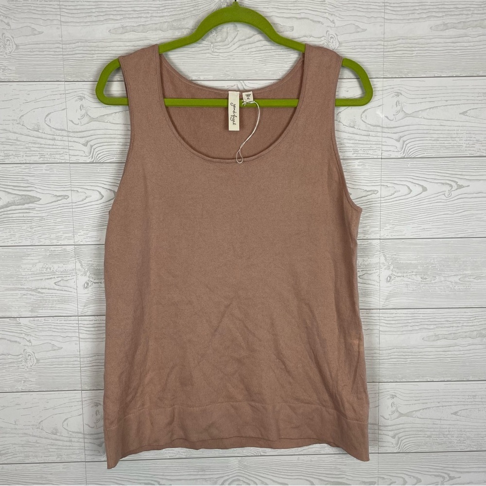 Yansi Fugel Pink Tank Top Size XL NWOT